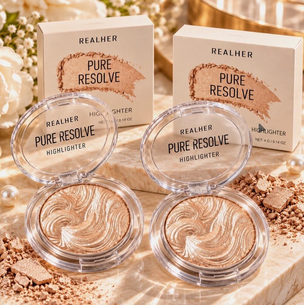 2 Pack - Realher Pure Resolve Champagne Highlighter 4g 0.14oz